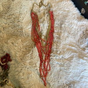 Orange & Gold Necklace